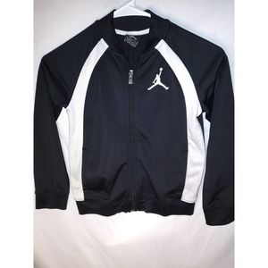 Boys Jordan Jumpman Track Jacket, 6-7yr old- Large Black/White